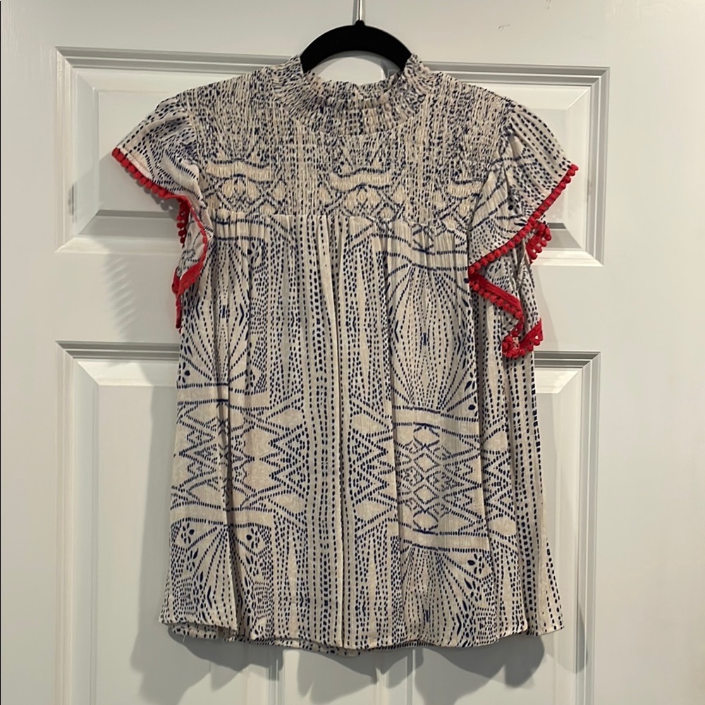 THML Blue/Beige Top